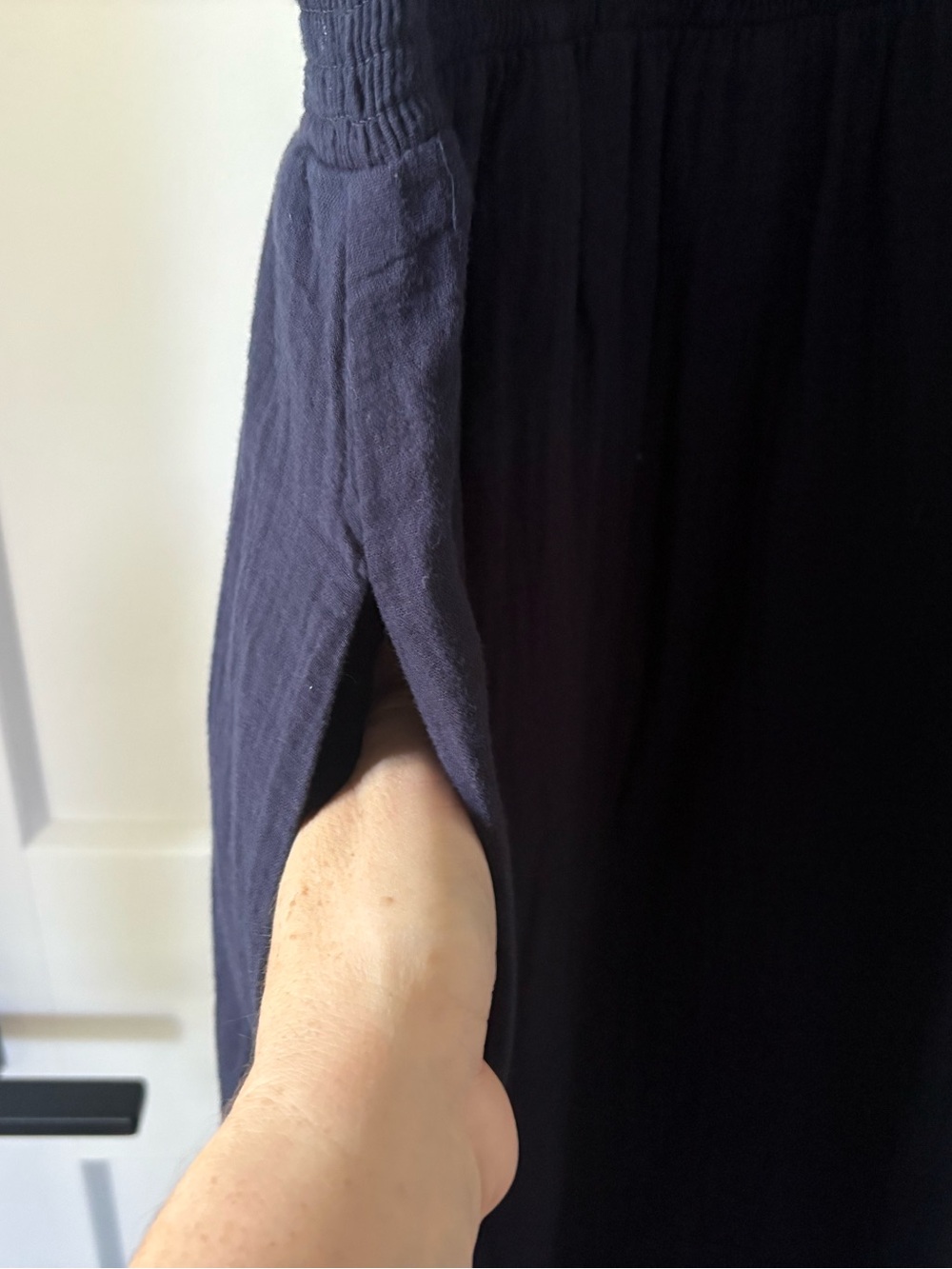 NWT Boden Sleeveless Navy Maxi Dress - Elegant Women's Summer Dress, Size 10. - Picture 7 of 10